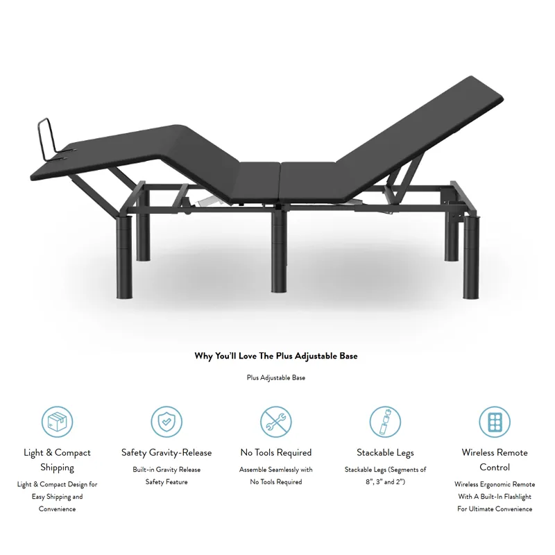 plus adjustable base